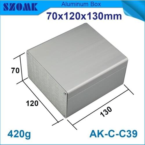 4 pcs/lot aluminum project box aluminum enclosure which in silver color and fit PCB size 60x115mm good looks high quality box