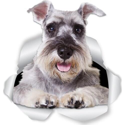 B0588# 13CM 17CM Self-Adhesive Decal Super Schnauzer Breed Dog Car Sticker Waterproof Auto Decors on Bumper Rear Window