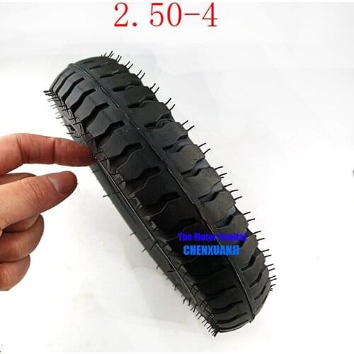 Free Shipping New 2.50-4 Tire and Inner Tire Fits Motorcycle Tyre Gas Electric Scooter Bike Tire and Scooter Wheelchair Wheel