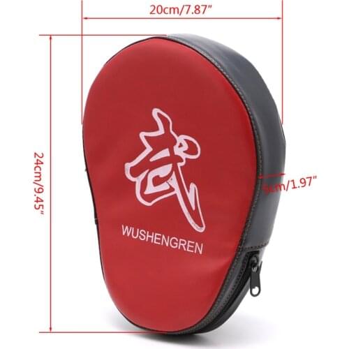 Boxing Mitt Training Focus Punches Pad Glove MMA Karate Combat Thai Kick M68D