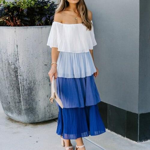 DRESSMECB Summer Chiffon Dresses