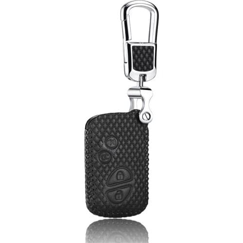 Luckeasy Leather Key Cover for LEXUS CT 2012 2013 2014 2015 2 button CAR holder case key3