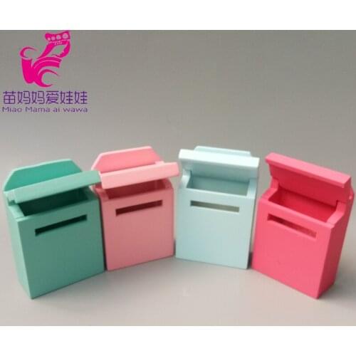 Doll house mini furniture wooden post box charm mail box for ob11 1:8 bjd sd doll house accessories