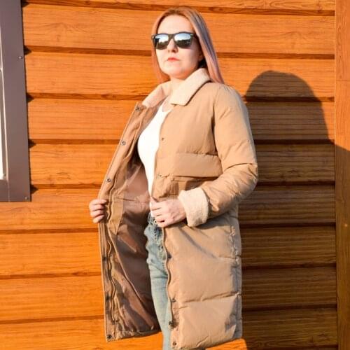 Obrix Winter Long Jacket Parka For Women New Style Female Coat