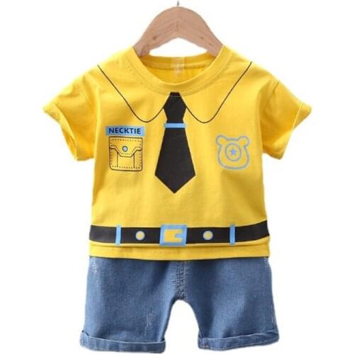 Summer Fashion Children Clothes Baby Boys Girls Active T Shirt Shorts 2Pcs/sets Toddler Cotton Sportswear Kids Infant Clothing