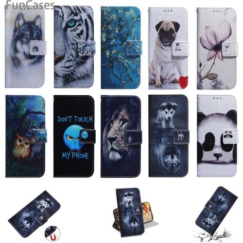 Nova 3 Dogs Phone Cases For funda Huawei Nova 3 Capinha Flip CoVers PU Leather Flip Case Estojo sFor Huawei estuche Nova 3