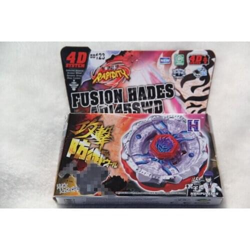 Bayblade BB123 New Arrive!!Spinning Top 4D RAPIDITY METAL FUSION FIGHT MASTER COLLECTION WITH LAUNCHER NEW