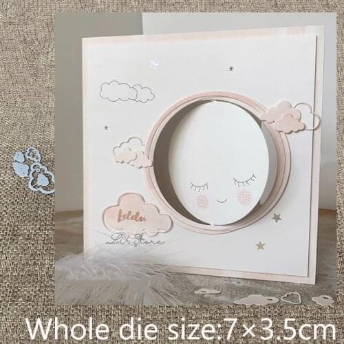 New Design Craft Metal stencil mold Cutting Dies 5pcs clouds decoration scrapbook die cuts Album Paper Card Craft Embossing