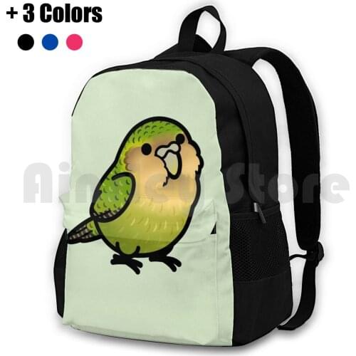 Chubby Kakapo Outdoor Hiking Backpack Riding Climbing Sports Bag Birdhism Kakapo Green Bird Birds Cute Funny Fat Owl Parrot