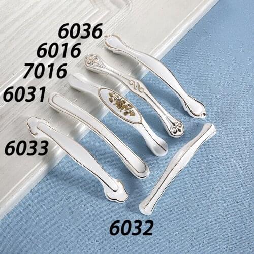 Cabinet Handles Lvory White Kitchen Cupboard Door Pulls Drawer Knobs European Fashion Furniture Handle Hardware Wholesale