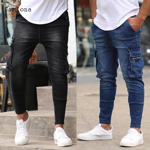 Samlona Men's Cargo Jeans