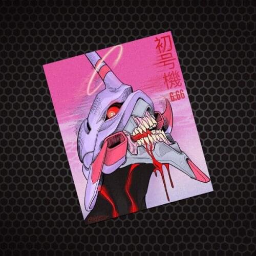 Car Styling Sticker Auto Electric Oil Tank Window Vinyl Motorcycle Keyboard Decals for Anime New Century Robot Fight Warrior