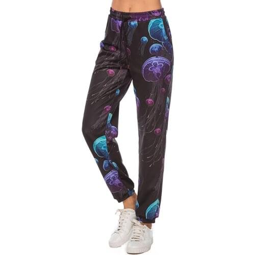 Jellyfish 3D Printed Female Leggings Fashion High Waist Leggings Women Fitness Pants Female Leggins Bigsweety Hot Sale