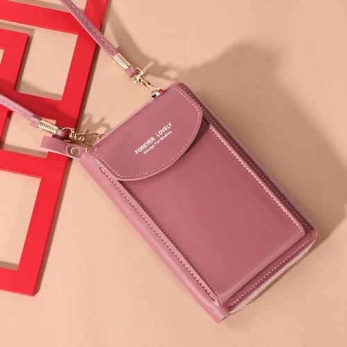 Wallet women Diagonal PU multifunctional mobile phone clutch bag Ladies purse large capacity travel card holder passport cover