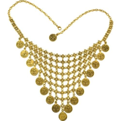 Womens Tassel Necklace Bohemian Style Hanging Neck Jewelry Choker