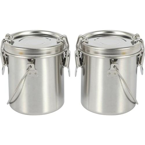 2 Pack Artist Portable Painting Brush Washing Bucket Wash Pen Pot Stainless Steel Watercolor Oil Paint Brush Washer Art Supplies