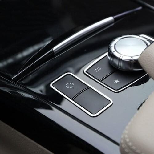 Car Central Console ES Button Cover Frame Trim For Mercedes Benz E Class W212 C207 E350 Coupe 13-17 E200 E260 Car Accessories