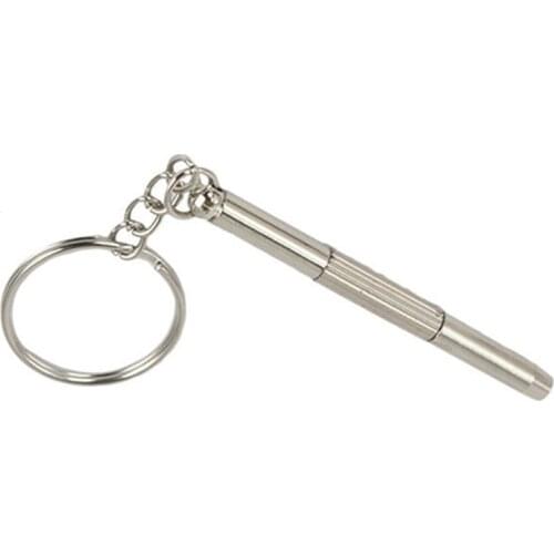 For Car Auto Motorcycle Mini Screwdriver Style Keychain Watch Repair Tools Key Ring Decoration Accessories