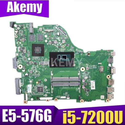 For Acer Aspire E5-576 E5-576G DAZAARMB6E0 REV:E ZAAR Laptop Motherboard Mainboard I5-7th CPU DDR3 GT940MX 2GB GGPU