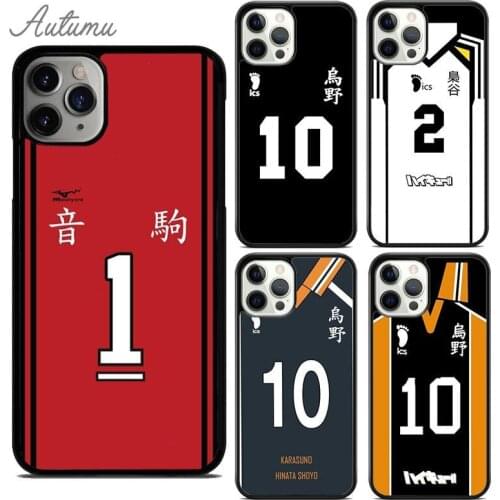 Haikyuu!! Karasuno JERSEY SHOYO HINATA Phone Case for iPhone 11 12 Pro Max mini X XR XS SE 2020 5 6 7 8 Plus Galaxy S9 S10 Cover