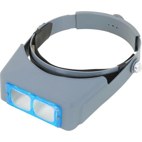 KKMOON Portable Multifunction Magnifier Wearable Magnifying Loupe with 1.5X/2X/2.5X/3.5X Magnification 4 Replaceable Lenses