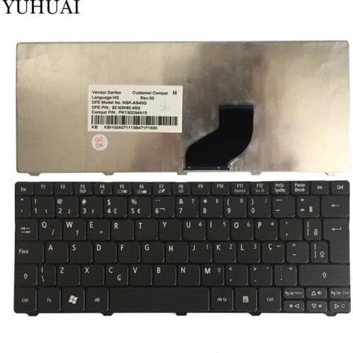 NEW Brazil/BR laptop Keyboard for Acer Aspire One D255 D260 D257 D270 D255E 522 AOD257 AOD260 AO521 AO532 AO533 532 532H 521 533