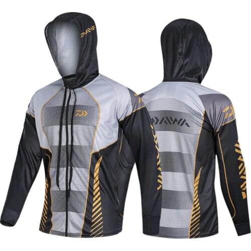 2020 New Daiwa Men Fishing Clothing Zipper Jacket Sport Shirt Fishing Jersey Running Riding Fishing Clothes Hiker Fishing Jacket