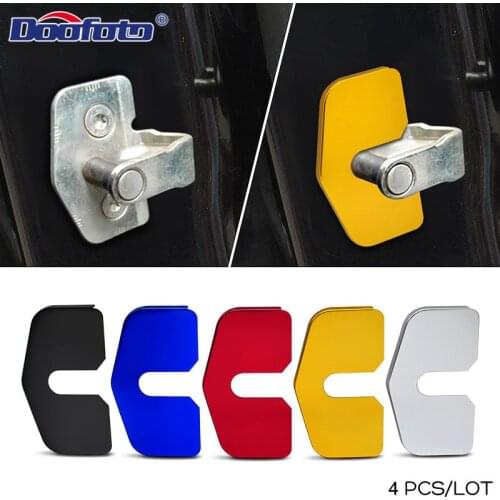 NEW 4pcs Car Styling Accessories Door Lock Covers Case For Opel Astra For Buick Saab 95 Vauxhall VXR Auto Protective Stickers