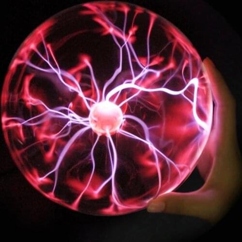 8 Inch Novelty Magic Crystal Plasma Ball Touch Lamp LED Night Light Child Nightlight Birthday Xmas Kids Decor Gift Lighting USB