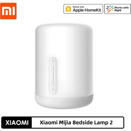 New Version Xiaomi Mijia Bedside Lamp 2 Smart Light voice control touch switch smart APP color adjustment For Apple Homekit Siri