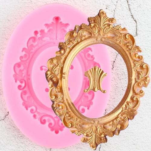 DIY Frame Silicone Resin Molds Relief Lace Cake Border Fondant Cake Decorating Tools Cupcake Candy Clay Chocolate Gumpaste Mould