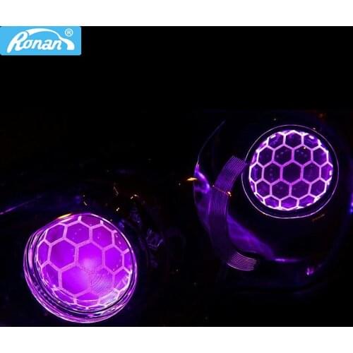 Ronan car styling 3.0 inch bi xenon blue for HL 5R Soccer glass headlight lenses projector use D2S D2H D1S D3S D4S Xenon bulbs