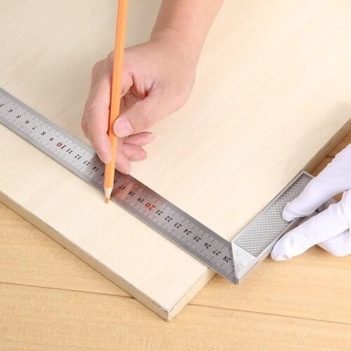 Instrument Wood Measure Ruler Profile Marking Tool 90 Degrees Right Angle Ruler Square Woodworking Wood Measurement Tool