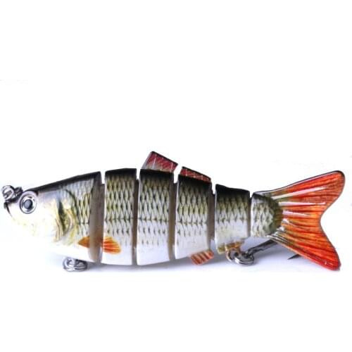 Fishing Lure 10cm 20g 3D Eyes 6-Segment Lifelike Fishing Hard lure wobblers Crankbait Jerkbait 2 Hook Fishing Baits Pesca Cebo