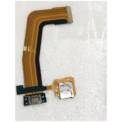 10PCS For Samsung Galaxy Tab S 10.5 T800 T805 usb Charge Charging Port Connector Flex Cable With Micro SD Memory Card Holder