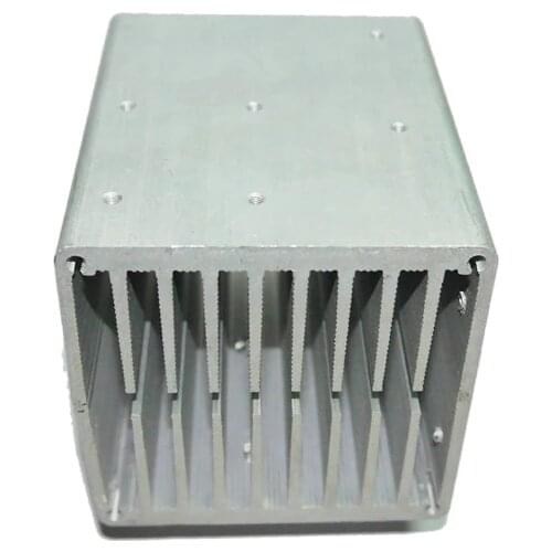 High quality CPU aluminum heat sink 80*80*80mm electronic aluminum alloy air cooled radiator Can install fan aluminous profile