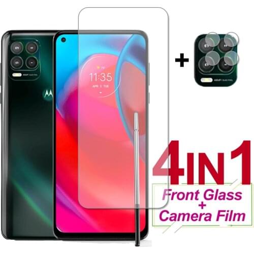 4-In-1 Tempered Glass For Motorola Moto G Stylus 5G Screen Protector Protective Phone Camera Film For Moto G Stylus 5G Glass