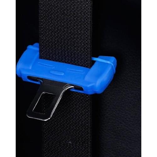 1pcs Car Safety Belt Buckle Silicon Protector Anti-Scratch Seat Belt Buckle Clip Interior Accessories For BMW Audi Toyota