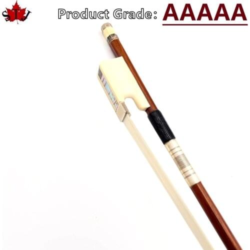 Beautiful&Strong France style Professional master Pernambuco silver bass bow 3/4
