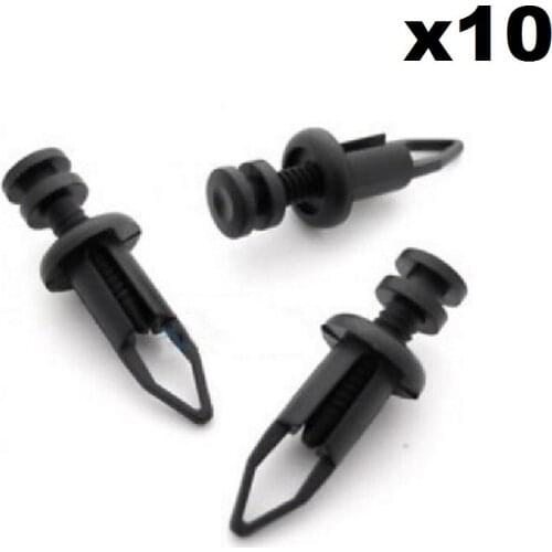 10x 9mm Front & Rear Plastic Bumper Clips- Fits For Toyota MR2, Supra & Celica