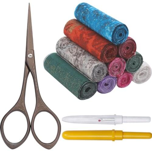 Dailylike Jelly Roll Cotton Fabric Roll Fabric Strips Roll Jelly Roll Fabric Strips for Quilting Patchwork Fabric 10pcs / roll