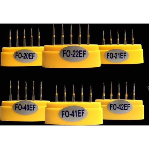 100pcs/set Dental Diamond burs FG FO series FO-20EF, FO-21EF, FO-22EF,FO-40EF,FO-41EF,FO-42EF