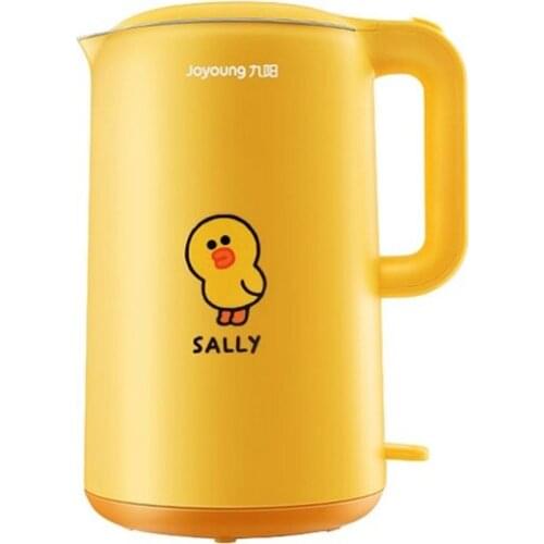 1800W Electric Kettle 304 Stainless Steel Double Layer Anti-scalding Boiling Water Pot Anti-drying Heat Preservation Kettle 1.7L