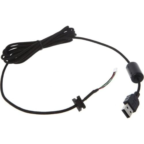 2m Durable Nylon Braided Line USB Mouse Cable Cable For Logitech G9 G9X