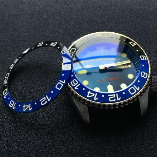 38mm Sloping ceramic bezel insert For Seiko Diver SKX007 ​New SRPD for Rlx GMT-Master watch parts