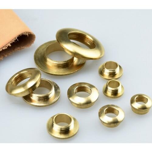 4Pcs Brass curved Metal Eyelets With Grommets for Leathercraft DIY Scrapbooking Shoes Belt Cap Bag Tags Clothes Accessories