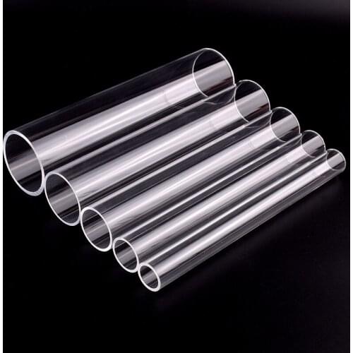 5pcs 18-20cm Length O.D 60-110mm Acrylic Transparent Pipe wedding & party Decorative Tube Fish Tank Aquarium Plexiglass