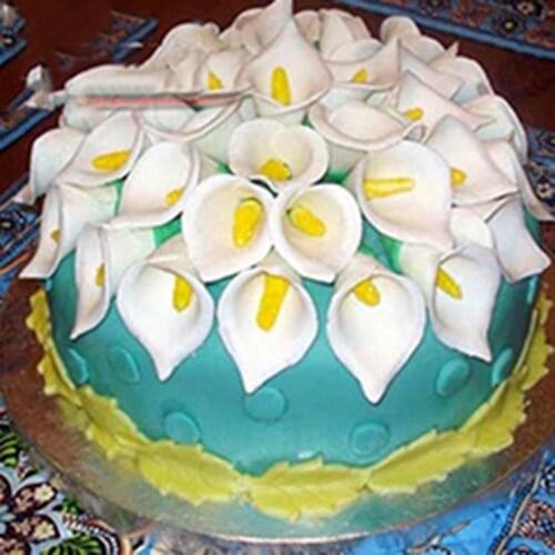 7 in 1 Calla Lily Flower Cake Decorating Fondant Plunger Cutter Molds Tool Chocolate Cutter Mold Fondant Cake Decorating Tool