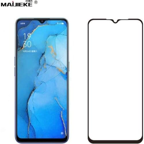 9H HD Full Glue Tempered Screen Protector for Oppo A94 Realme 8 Pro GT NEO Reno 3 Full Cover Tempered Glass Protective Glass