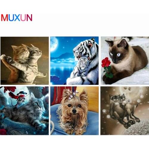 Diy 5D Diamond Embroidery Cartoon Cat 5D Diamond Mosaic Sale Animal 5D Diamond Painting Full Drill Square Kits Best Gift Rp929